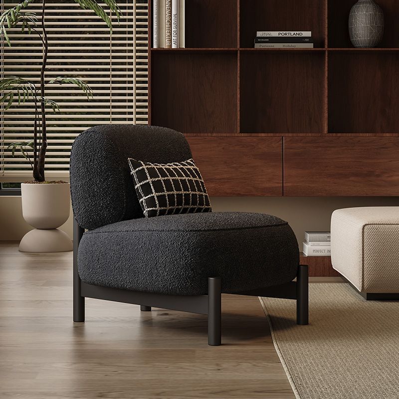 Modern Boucle Accent Chair Housenord