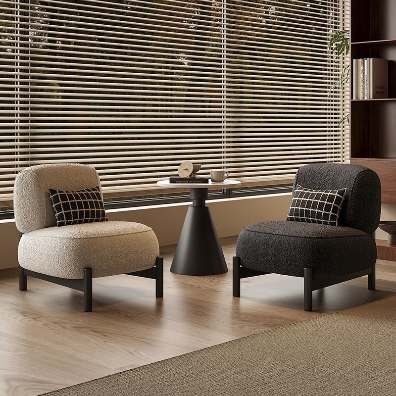 Modern Boucle Accent Chair Housenord