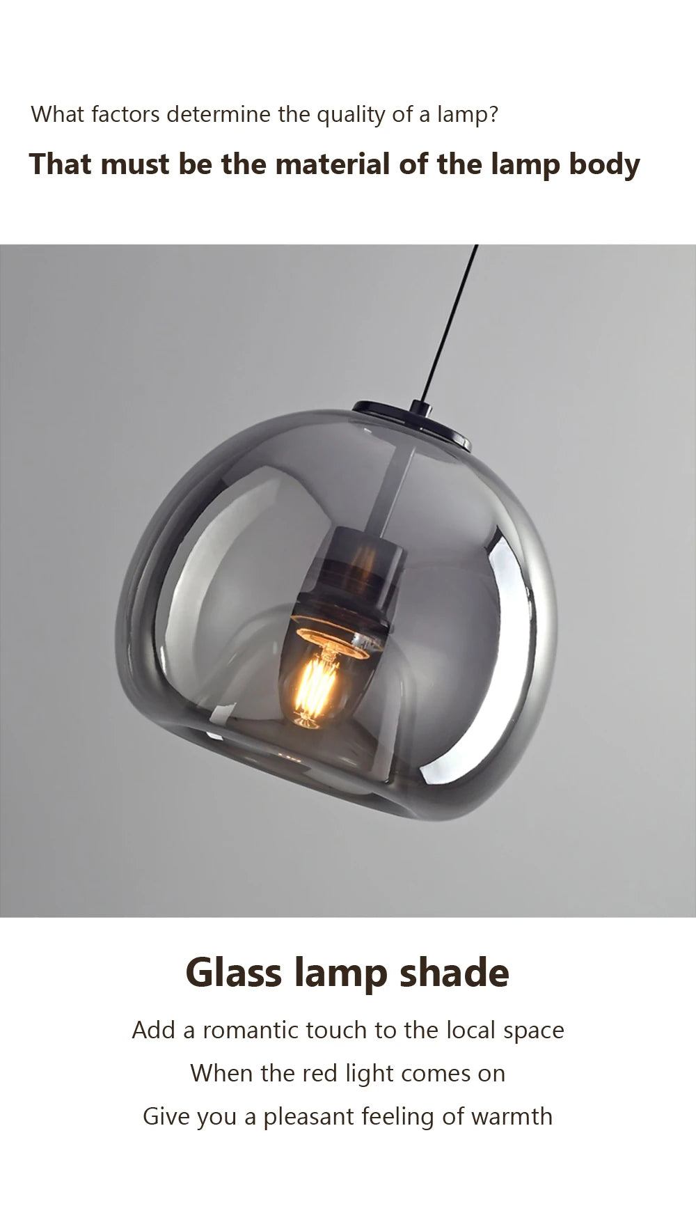 LED Glass Pendant Light light luxury pendant Lamp Deco Nordic Hanging Light Fixtures Bedroom Modern Luminaire Suspension lamp