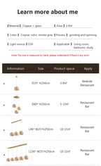 LED Glass Pendant Light light luxury pendant Lamp Deco Nordic Hanging Light Fixtures Bedroom Modern Luminaire Suspension lamp