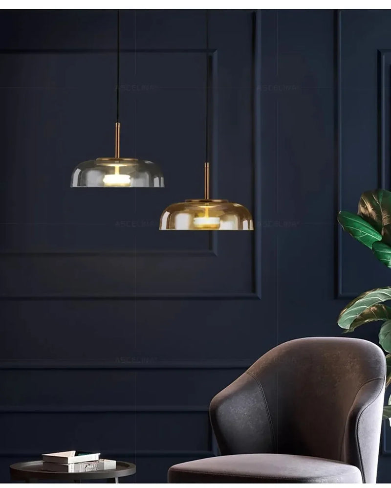 LED Modern Pendant Light Nordic Glass Hanging Lamp Dining Room Bedroom Loft Lamp Bar Decor Luminaire Suspension Light Fixtures