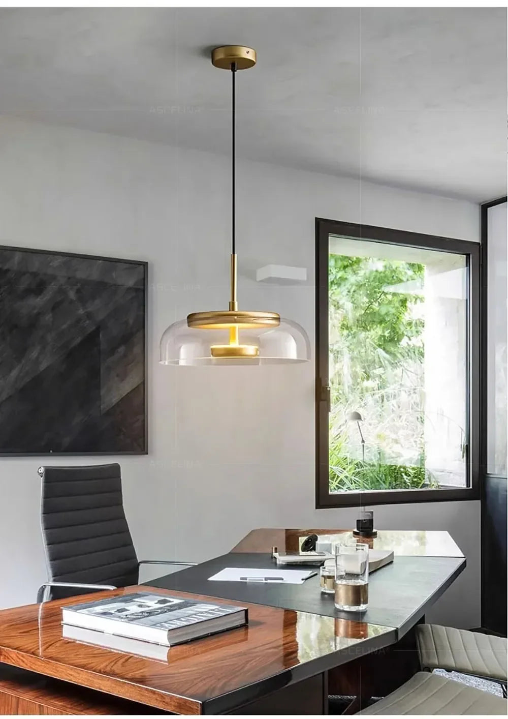 LED Modern Pendant Light Nordic Glass Hanging Lamp Dining Room Bedroom Loft Lamp Bar Decor Luminaire Suspension Light Fixtures