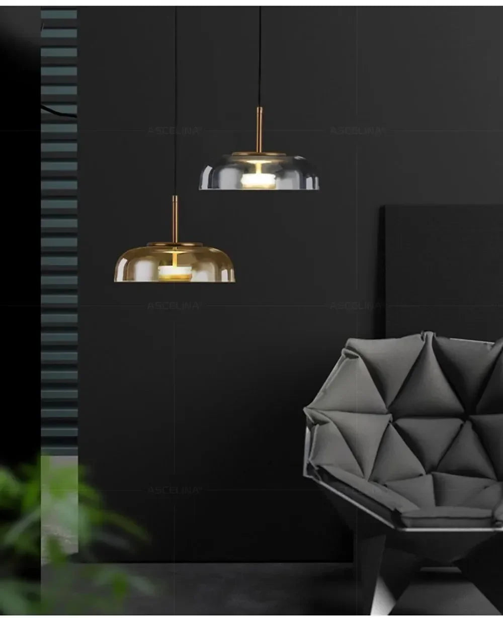 LED Modern Pendant Light Nordic Glass Hanging Lamp Dining Room Bedroom Loft Lamp Bar Decor Luminaire Suspension Light Fixtures